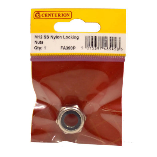 M12 SS Nylon Locking Nuts (Pack of 1) - Pack of 5