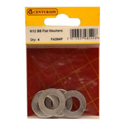 M12 SS Flat Washers (Pack of 4) - Pack of 5
