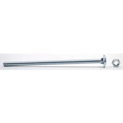 M6 x 130mm ZP Cup Sq Hex Carriage Bolts & Nuts (Pack of 6) - Pack of 5