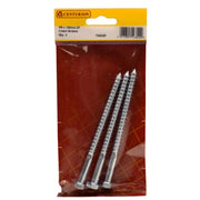 M8 x 120mm ZP Coach Screws (Pack of 3) - Pack of 5