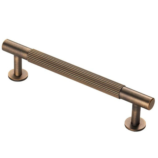 Lines Cabinet Pull Handle 128Mm C/C - Antique Brass