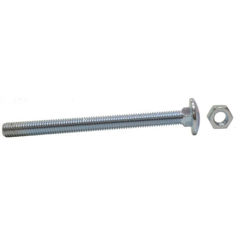 M8 x 180mm ZP Small Carriage Bolts & Nuts  (25)