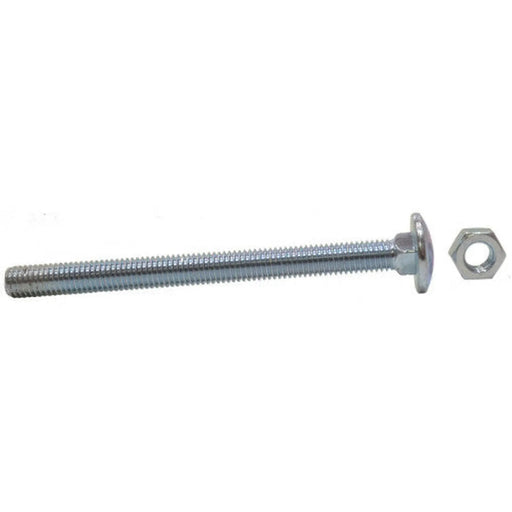 M8 x 180mm ZP Small Carriage Bolts & Nuts  (25)