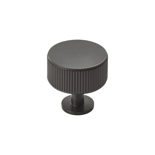 Lines Cabinet Radio Knob - Matt Black