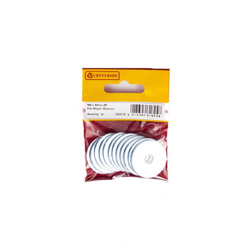 M6 x 30mm ZP Flat Repair Washers (Packs of 12) - Pack of 5
