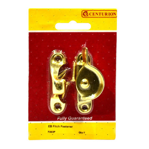 Fitch Fastener, Electro Brassed, 60mm - Pack of 5