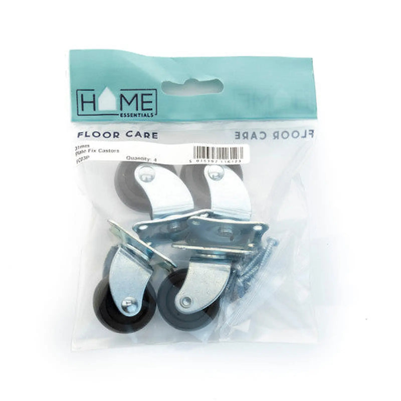 31mm Plate Fix Castors (Pack of 4) - Pack of 5