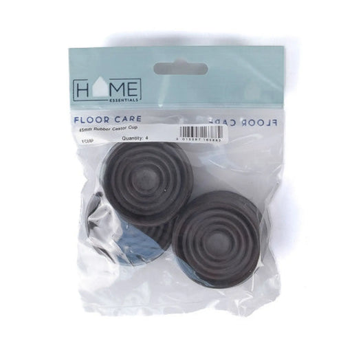 45mm Rubber Castor Cups 4pk - Pack of 5