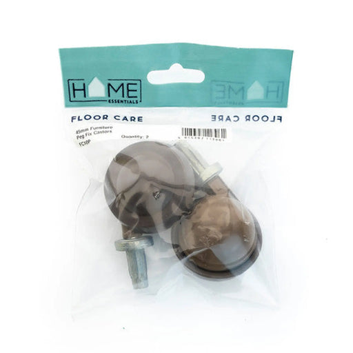 45mm Furniture Peg Fix Castors  (Pack of 2) - Pack of 5
