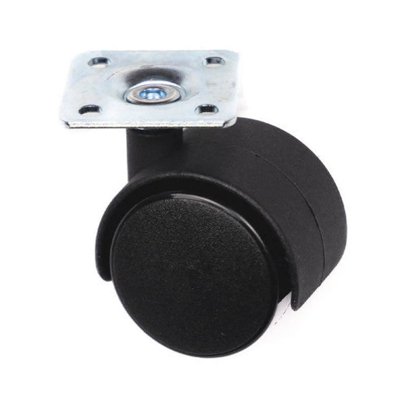 40mm Twin Wheel Plate Fix Castors - Pack of 5