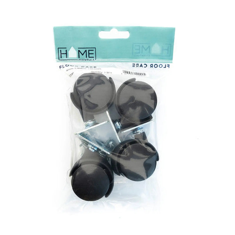 40mm Twin Wheel Plate Fix Castors  (Pack of 4) - Pack of 5