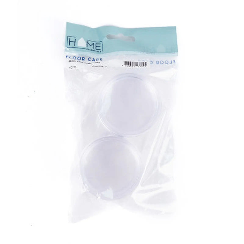 60mm Clear Castor Cups  (Pack of 4) - Pack of 5