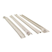 350mm White Bottom Fix Steel Drawer Runner - Pack of 5