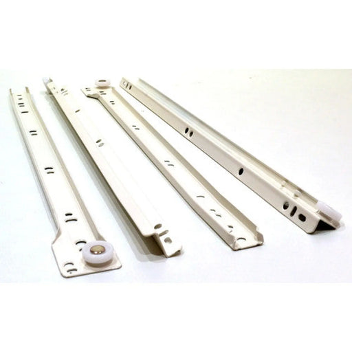 400mm White Bottom Fix Steel Drawer Runner - Min Order 2