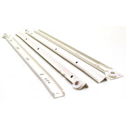 450mm White Bottom Fix Steel Drawer Runner - Pack of 5