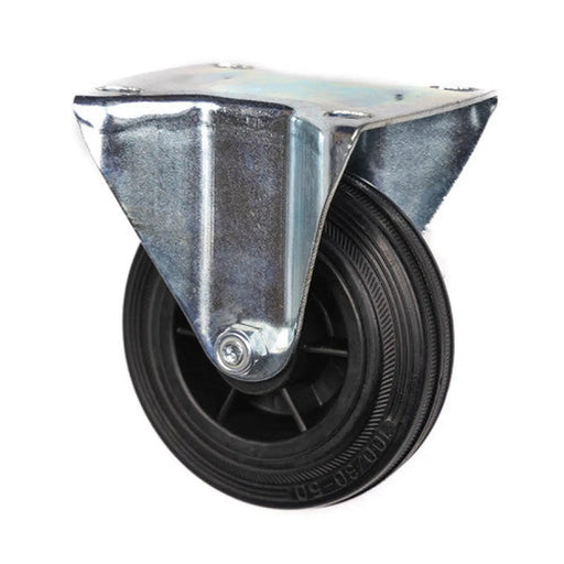 100mm Rubber Fixed Castor (9023100) - Min Order 2