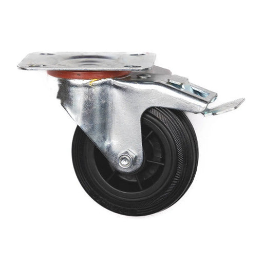 100mm Rubber Swivel with Brake Castor (9022100)