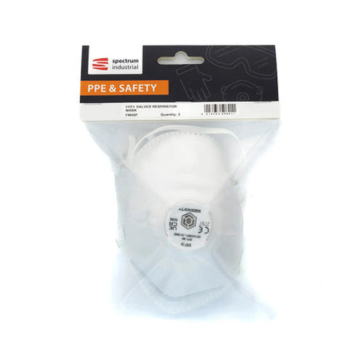FFP1 Folding Valve Dust Mask - Pack of 2 - Min Order 4