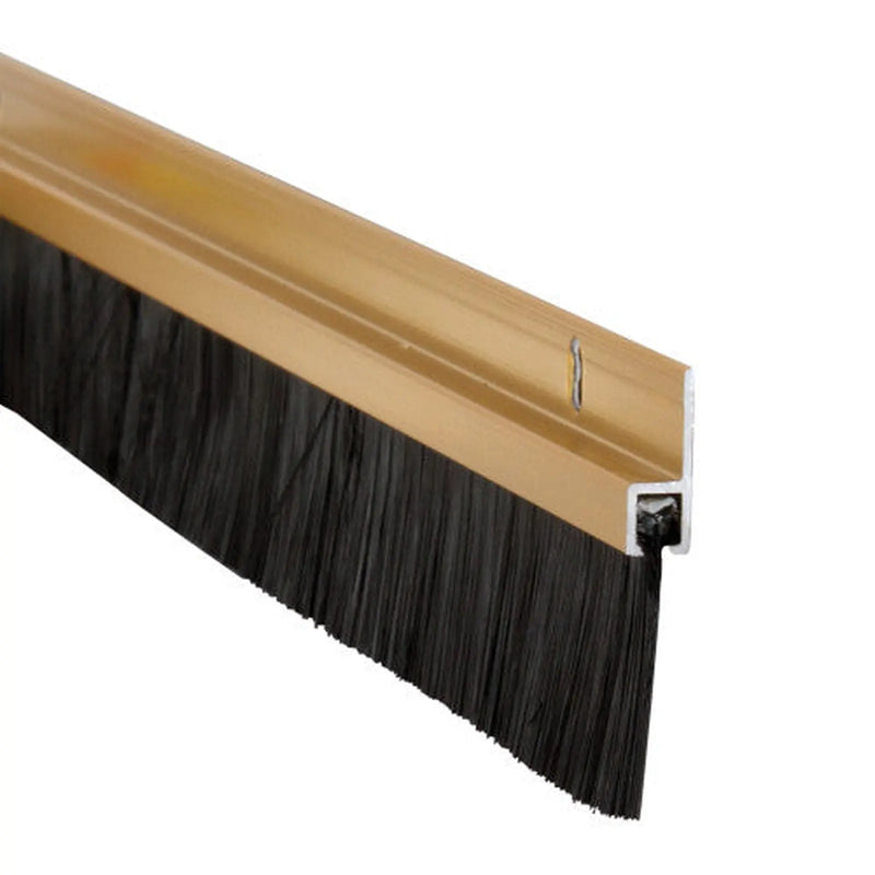 Warmseal Brush Threshold Strip, Gold Effect, 914mm - Pack of 5