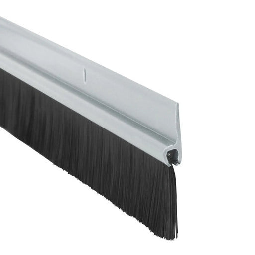 Warmseal Brush Threshold Strip, Polished Aluminium, 914mm - Pack of 5