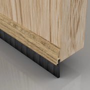 Warmseal Brush Threshold Strip, Light Oak Effect, 838mm - Pack of 5
