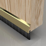 Warmseal Brush Threshold Strip, Gold Effect, 838mm - Pack of 5