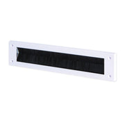 Warmseal Letterbox Draught Excluder, White, 43mm x 275mm Opening - Pack of 5