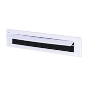 Warmseal Letterbox Draught Excluder With Flap, White, 43mm x 275mm - Pack of 5
