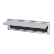 Warmseal Draught Excluder Letterplate Tidy, Silver Effect, 76mm x - Pack of 5