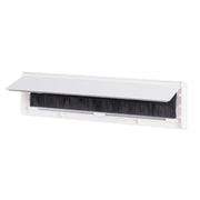 Warmseal Draught Excluder Letterplate Tidy, White, 76mm x 292mm - Pack of 5