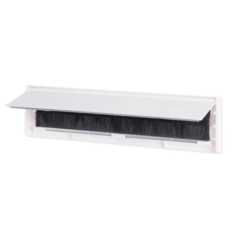 Warmseal Draught Excluder Letterplate Tidy, White, 76mm x 292mm - Pack of 5