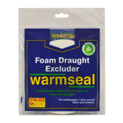 Warmseal Extra Wide PVC Foam Draught Excluder, White, 5m - Pack of 5