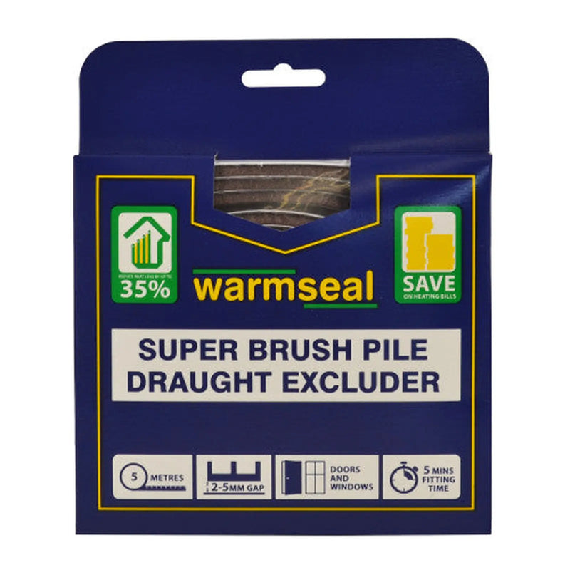 Warmseal Super Brush Pile, Brown, 5m - Pack of 5