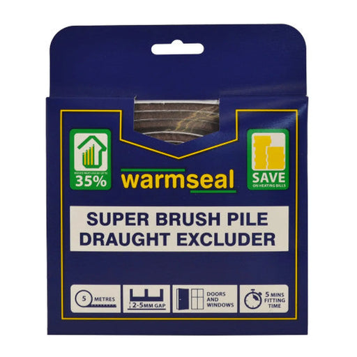 Warmseal Super Brush Pile, Brown, 5m - Pack of 5