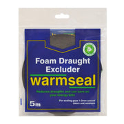 Warmseal Weather seal Sealing Strip, Black, 5m - Pack of 5