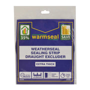 Warmseal Extra Thick Weather seal Sealing Strip, Black, 3.5m - Pack of 5