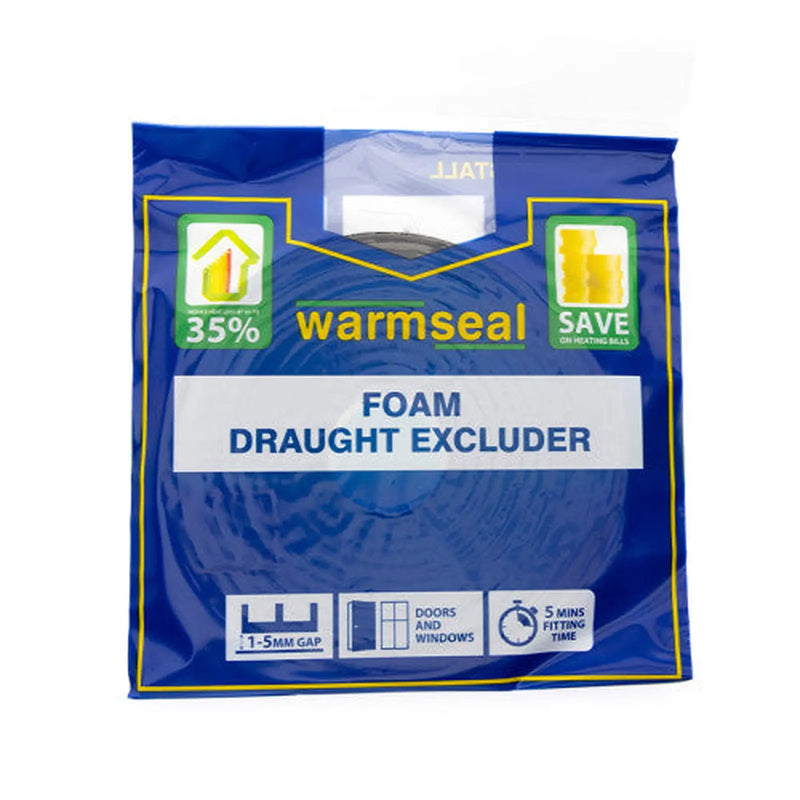 Extra Value Foam Draught Excluder G80101, 1-5 - 3.5mm - Min Order 6