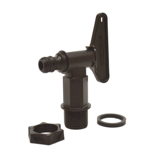 Water Butt Tap, Black, 3/4" BSP - Pack of 5