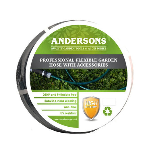 30m Professional Flexible Garden Hose with Accessories - Pack of 5