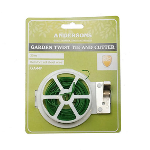 Garden Twist Tie, Green, 30m - Pack of 12