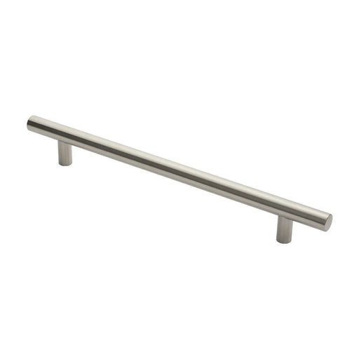 30Mm Dia. T Bar Pull Handle - 450Mm C/C - Bolt Through Fixing - Satin Stainless Steel