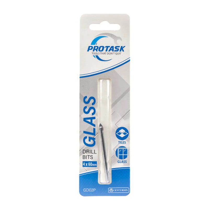 ProTask Tile & Glass Drill Bit 4mm x 60mm - Pack of 5