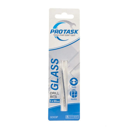 ProTask Tile & Glass Drill Bit 5mm x 60mm - Pack of 5