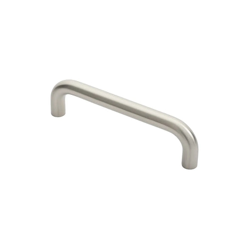 22Mm Dia. D Pull Handle - 225Mm C/C - Bolt Through Fixing - Satin Stainless Steel