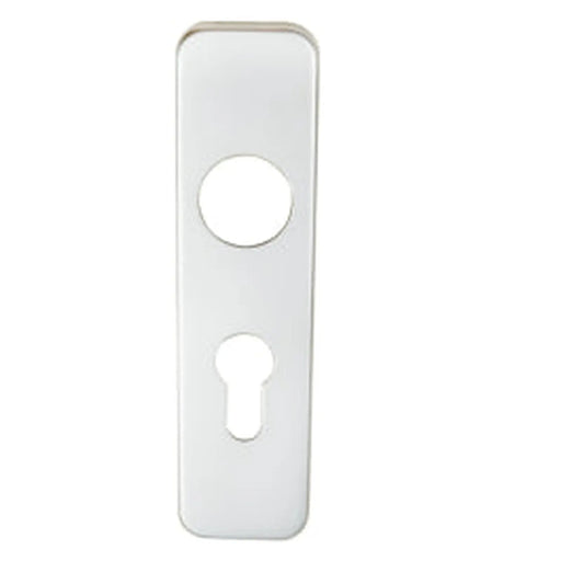 47.5Mm C/C Euro Plate (Pair) - Satin Anodised Aluminium