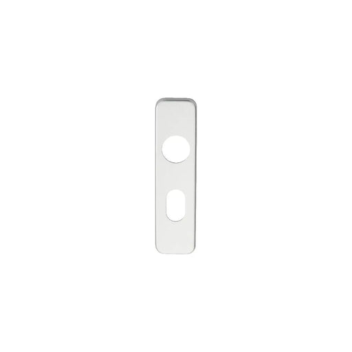 48.5Mm C/C Oval Plate (Pair) - Satin Anodised Aluminium
