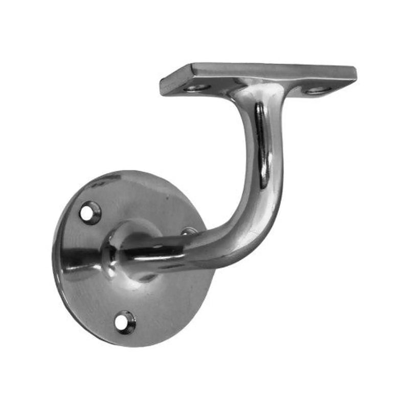Solid Brass Heavy  Handrail Bracket, Chrome Plated, 65mm - Pack of 5