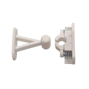 White Plastic Door Catch - Pack of 5