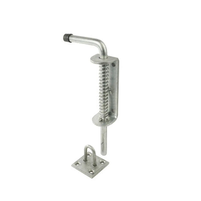 Spring Loaded Animal Bolt, Galvanised, 225mm x 40mm x 13mm - Pack of 3