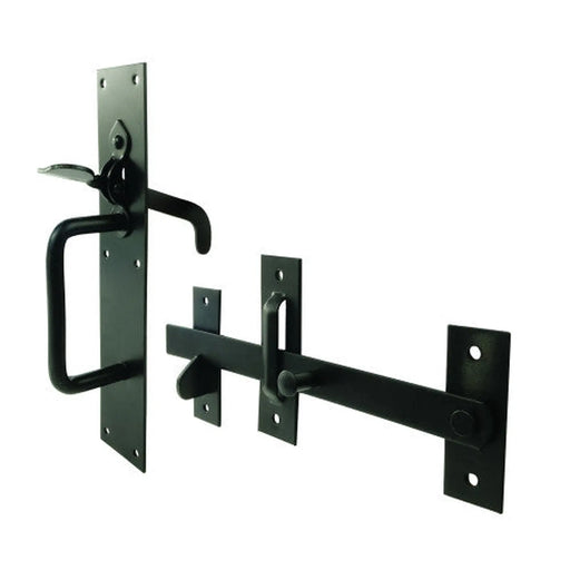 Medium Suffolk Latch, Epoxy Black, 230mm - Pack of 5